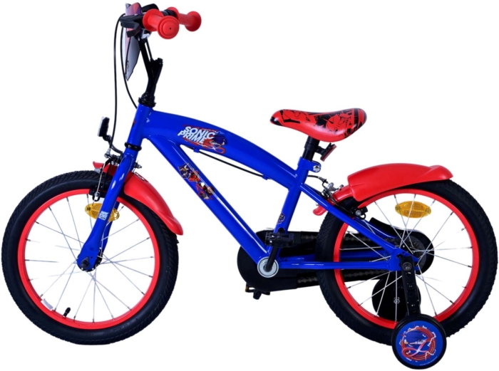 Sonic Prime Kinderfiets - Jongens - 16 inch - Blauw Rood - Twee handremmen - Afbeelding 8