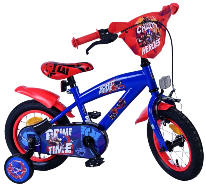 Sonic Prime Kinderfiets - Jongens - 12 inch - Blauw Rood - Afbeelding 10