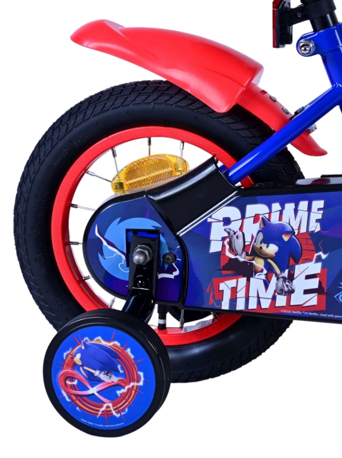 Sonic Prime Kinderfiets - Jongens - 12 inch - Blauw Rood - Afbeelding 2