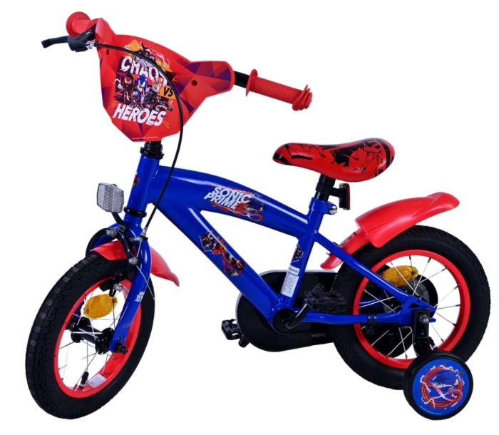 Sonic Prime Kinderfiets - Jongens - 12 inch - Blauw Rood - Afbeelding 8