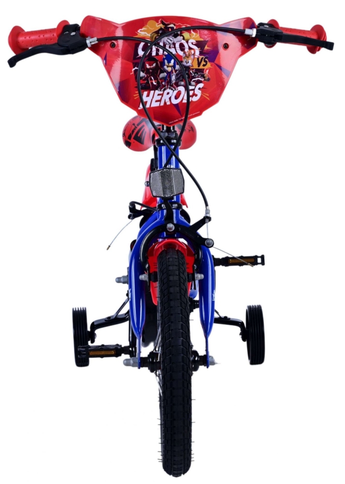 Sonic Prime Kinderfiets - Jongens - 14 inch - Blauw Rood - Twee handremmen - Afbeelding 6