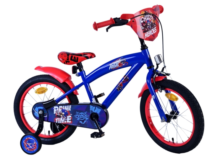 Sonic Prime Kinderfiets - Jongens - 16 inch - Blauw Rood - Afbeelding 10