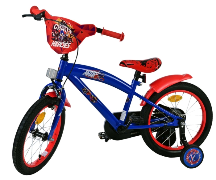 Sonic Prime Kinderfiets - Jongens - 16 inch - Blauw Rood - Afbeelding 8