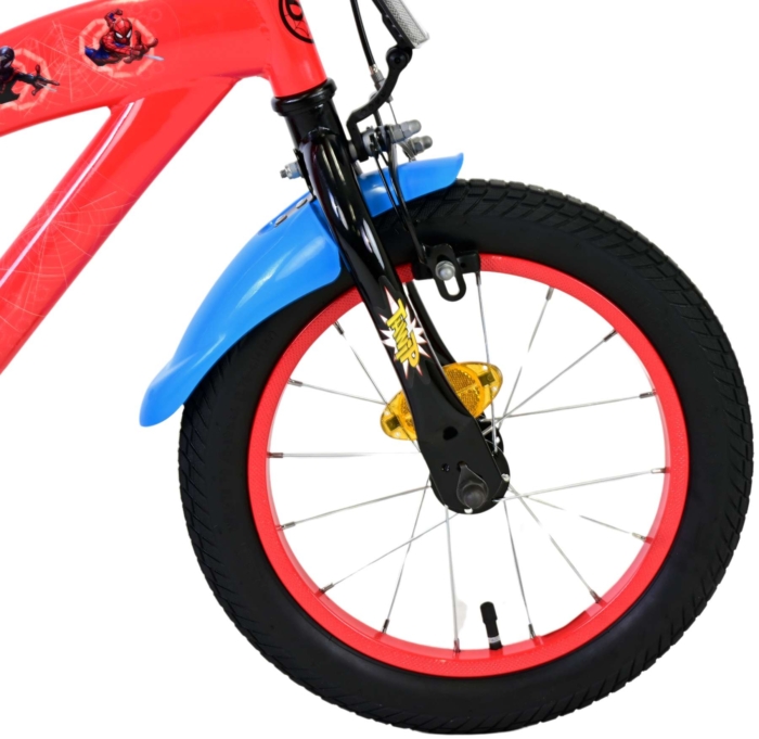 Marvel Spider-Man Kinderfiets - Jongens - 14 inch - Rood/Blauw - Afbeelding 3