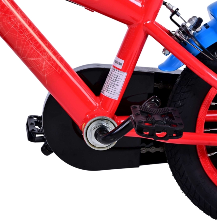 Ultimate Spider-Man Kinderfiets - Jongens - 12 inch - Blauw/Rood - Twee handremmen - Afbeelding 10