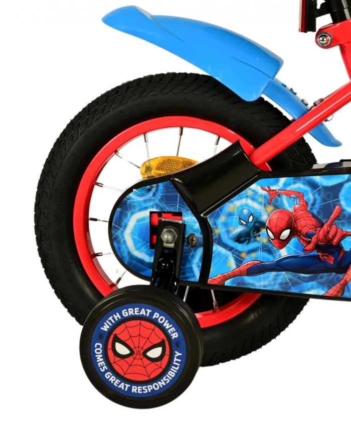 Spider-Man Kinderfiets - Jongens - 12 inch - Blauw/Rood - Afbeelding 2