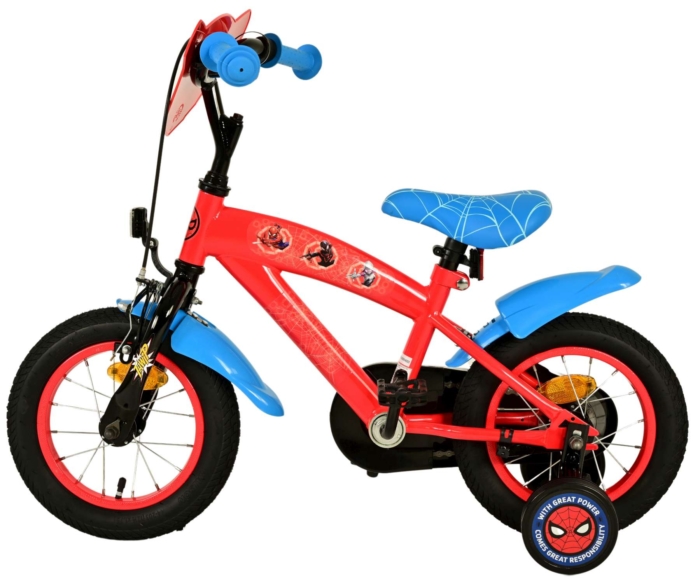 Spider-Man Kinderfiets - Jongens - 12 inch - Blauw/Rood - Afbeelding 7