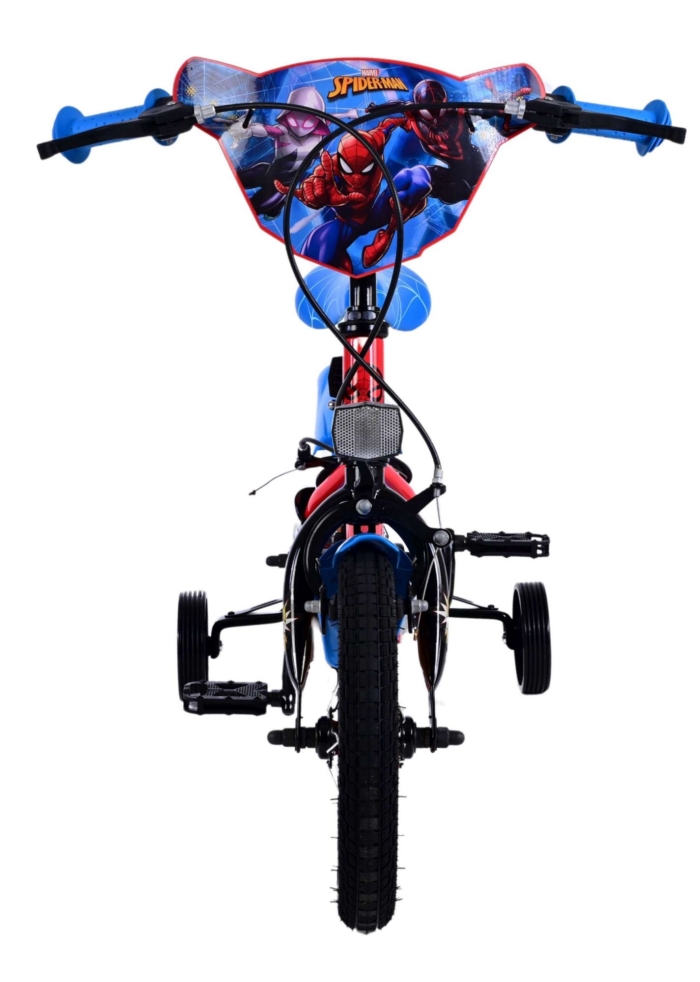 Ultimate Spider-Man Kinderfiets - Jongens - 12 inch - Blauw/Rood - Twee handremmen - Afbeelding 7