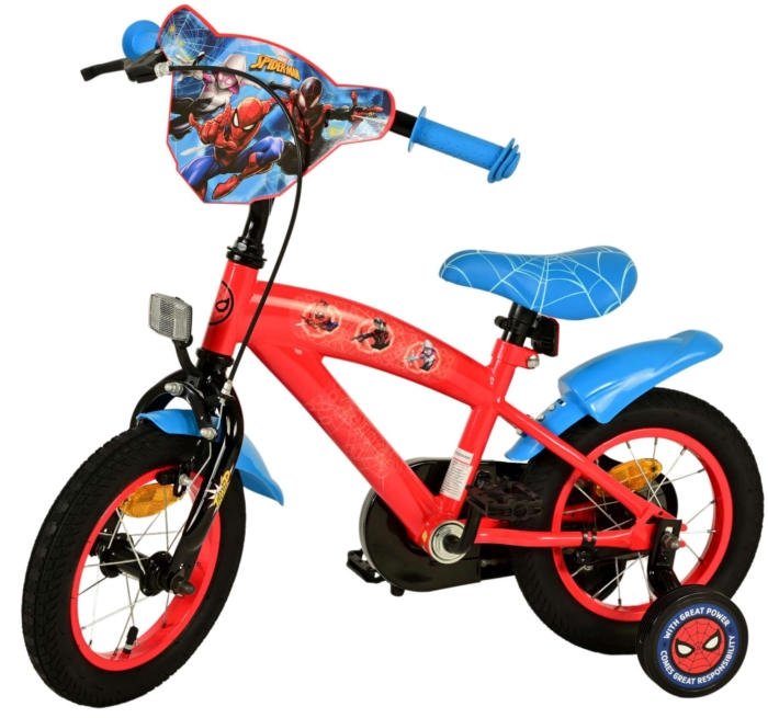 Spider-Man Kinderfiets - Jongens - 12 inch - Blauw/Rood - Afbeelding 8