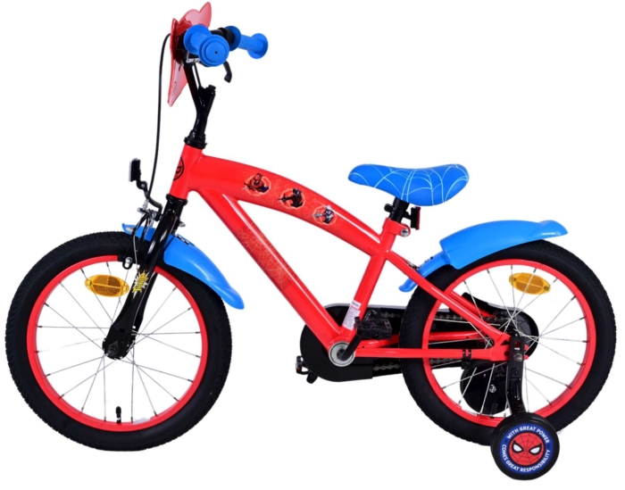 Spider-Man Kinderfiets - Jongens - 16 inch - Rood - Afbeelding 8