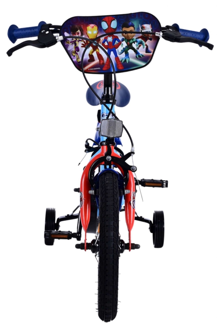 Spidey Kinderfiets - Jongens - 14 inch - Blauw Rood - Twee handremmen - Afbeelding 7