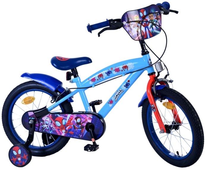 Spidey Kinderfiets - Jongens - 16 inch - Blauw - Twee handremmen - Afbeelding 10