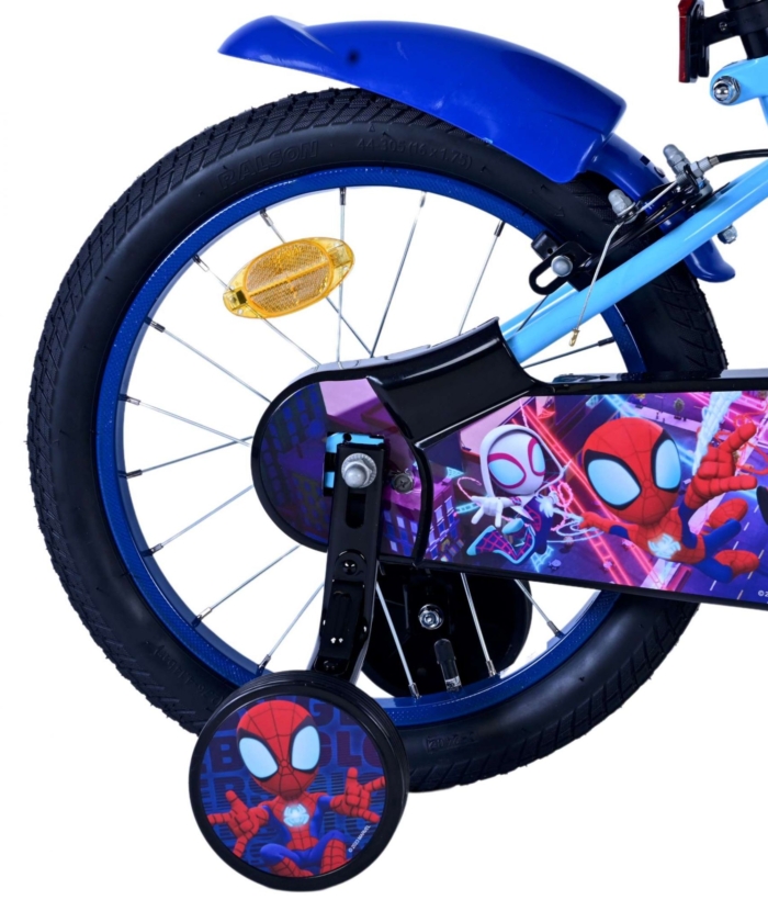 Spidey Kinderfiets - Jongens - 16 inch - Blauw - Twee handremmen - Afbeelding 2