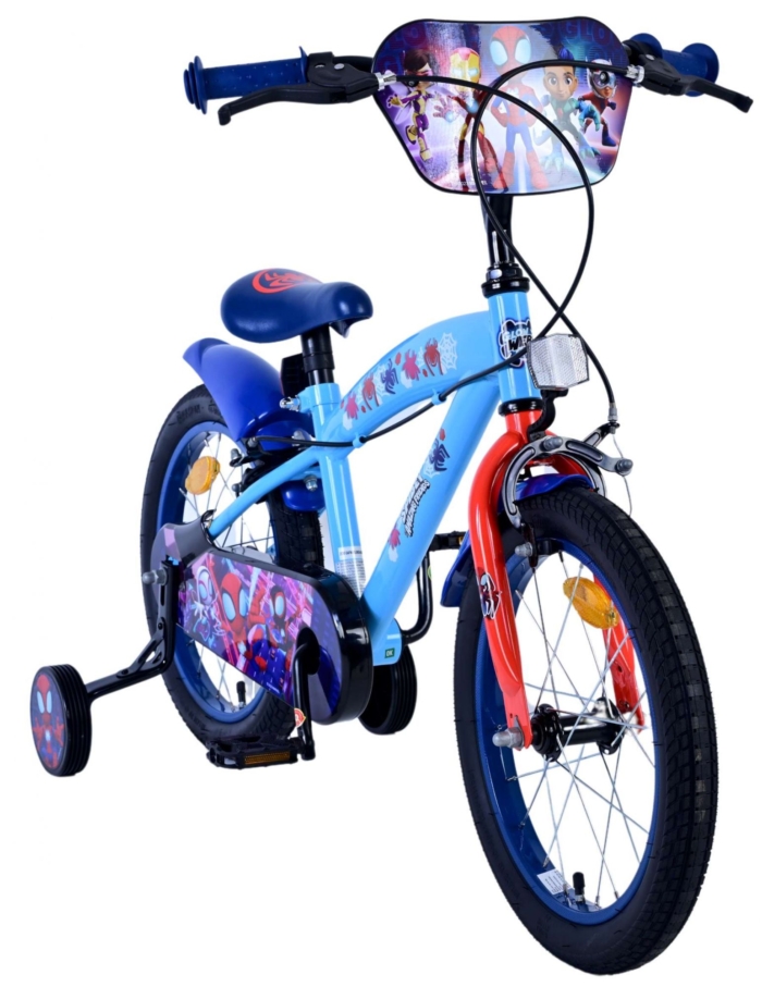 Spidey Kinderfiets - Jongens - 16 inch - Blauw - Twee handremmen - Afbeelding 5