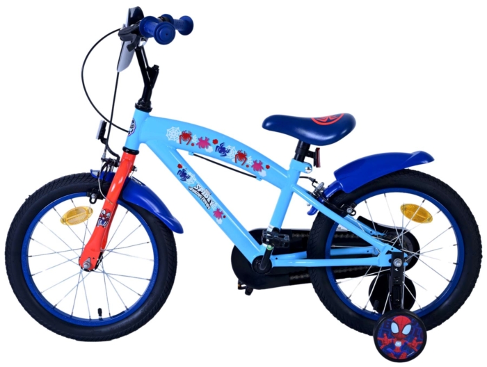 Spidey Kinderfiets - Jongens - 16 inch - Blauw - Twee handremmen - Afbeelding 7