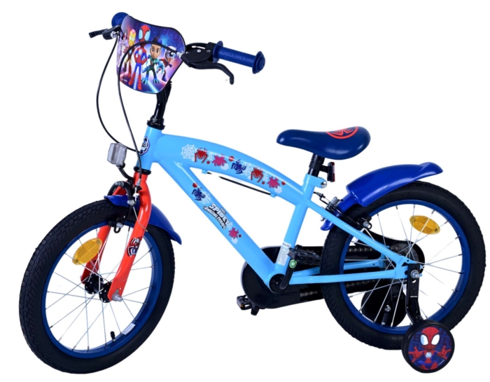 Spidey Kinderfiets - Jongens - 16 inch - Blauw - Twee handremmen - Afbeelding 8