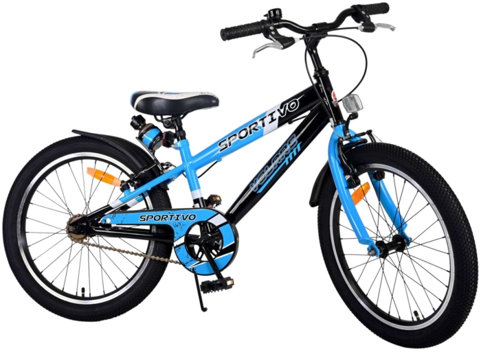 Volare Sportivo Kinderfiets - Jongens - 20 inch - Blauw - Twee handremmen - Afbeelding 2