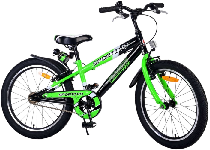 Volare Sportivo Kinderfiets - Jongens - 20 inch - Groen - Twee handremmen - Afbeelding 2