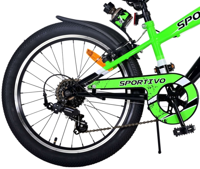 Volare Sportivo Kinderfiets - Jongens - 20 inch - Groen - 7 versnellingen - Afbeelding 3