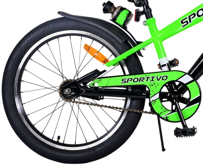 Volare Sportivo Kinderfiets - Jongens - 20 inch - Groen - Afbeelding 3