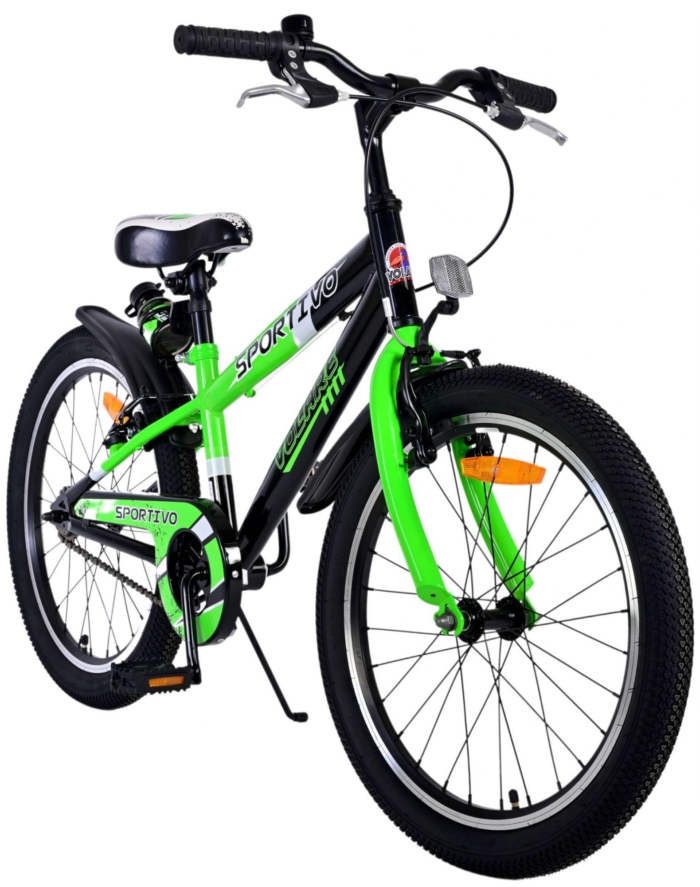 Volare Sportivo Kinderfiets - Jongens - 20 inch - Groen - Twee handremmen - Afbeelding 6