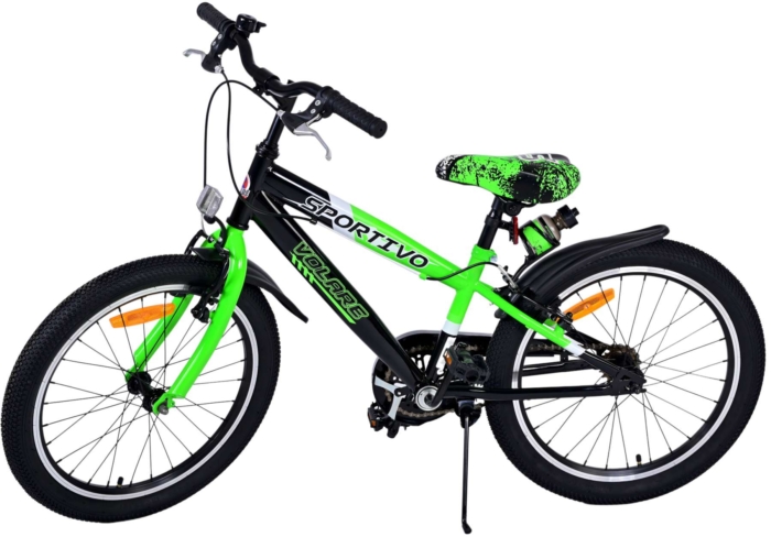 Volare Sportivo Kinderfiets - Jongens - 20 inch - Groen - Twee handremmen - Afbeelding 9