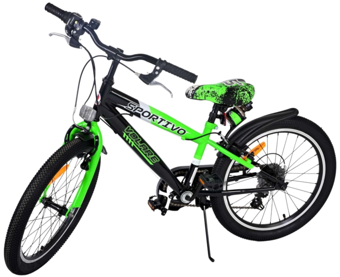 Volare Sportivo Kinderfiets - Jongens - 20 inch - Groen - 7 versnellingen - Afbeelding 10