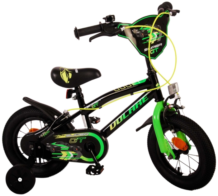 Volare Super GT Kinderfiets - Jongens - 12 inch - Groen - Twee handremmen - Afbeelding 3