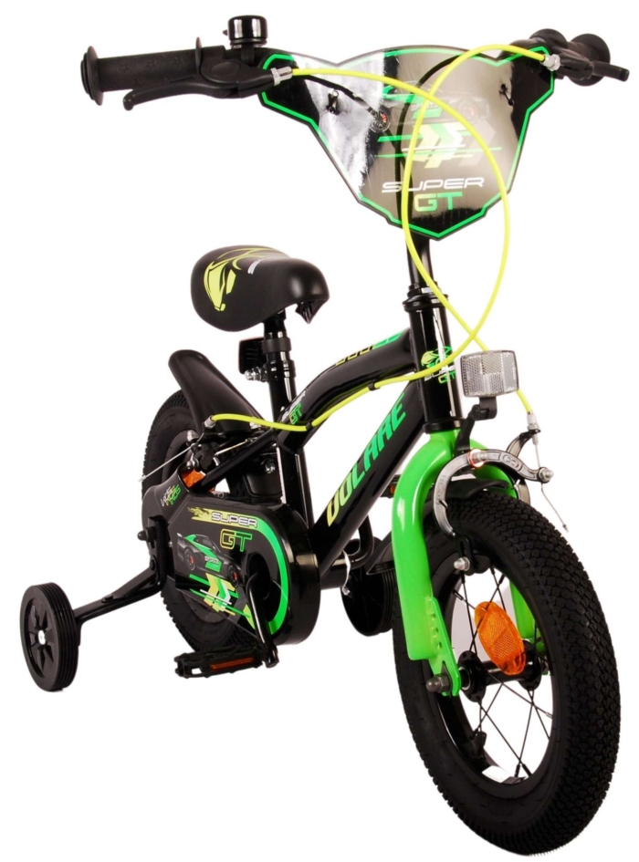 Volare Super GT Kinderfiets - Jongens - 12 inch - Groen - Twee handremmen - Afbeelding 10