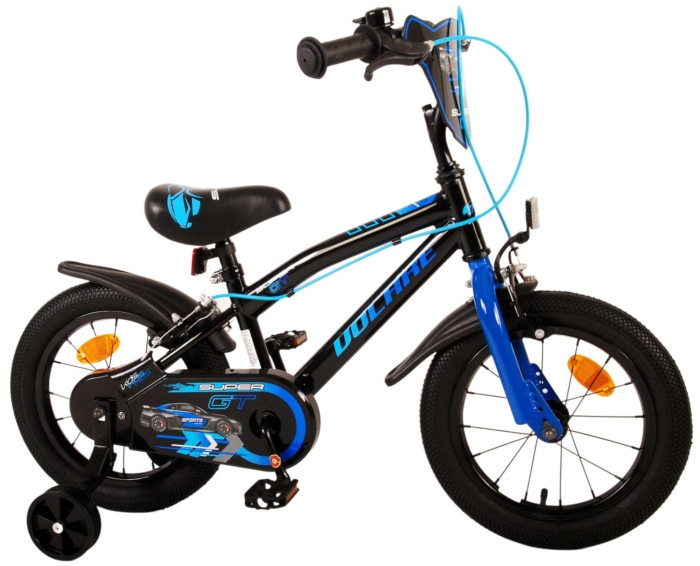 Volare Super GT Kinderfiets - Jongens - 14 inch - Blauw - Twee handremmen - Afbeelding 2