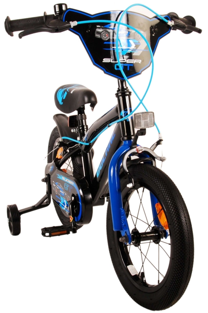 Volare Super GT Kinderfiets - Jongens - 14 inch - Blauw - Twee handremmen - Afbeelding 10