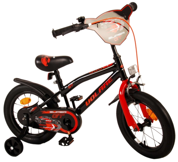 Volare Super GT Kinderfiets - Jongens - 14 inch - Rood - Afbeelding 3