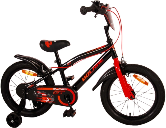 Volare Super GT Kinderfiets - Jongens - 16 inch - Rood - Twee handremmen - Afbeelding 2