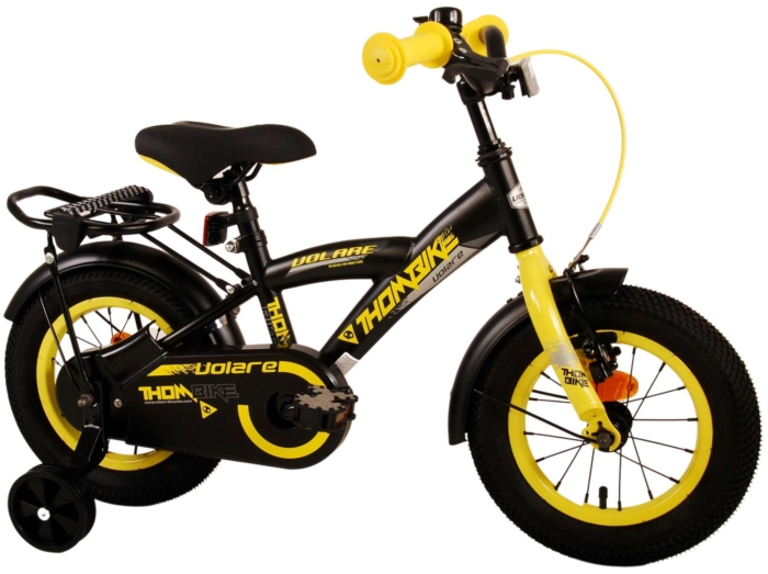 Volare Thombike Kinderfiets - Jongens - 12 inch - Zwart Geel - Afbeelding 15