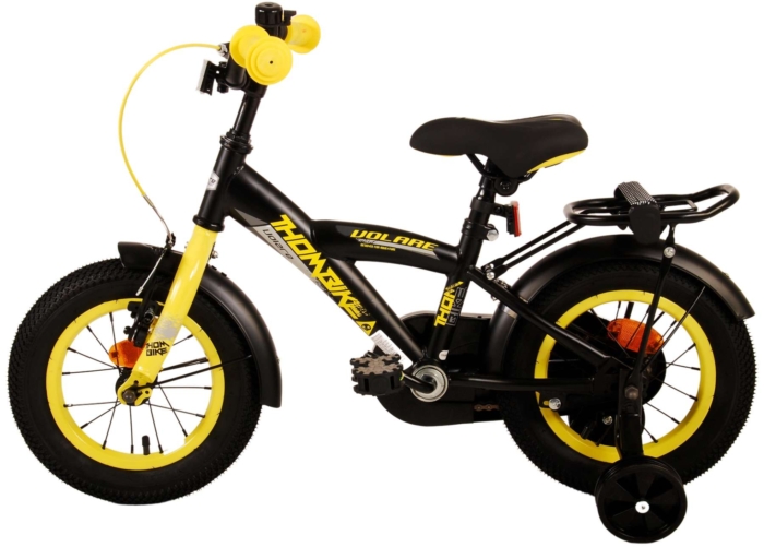 Volare Thombike Kinderfiets - Jongens - 12 inch - Zwart Geel - Afbeelding 12