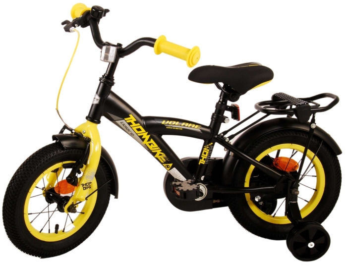 Volare Thombike Kinderfiets - Jongens - 12 inch - Zwart Geel - Afbeelding 13