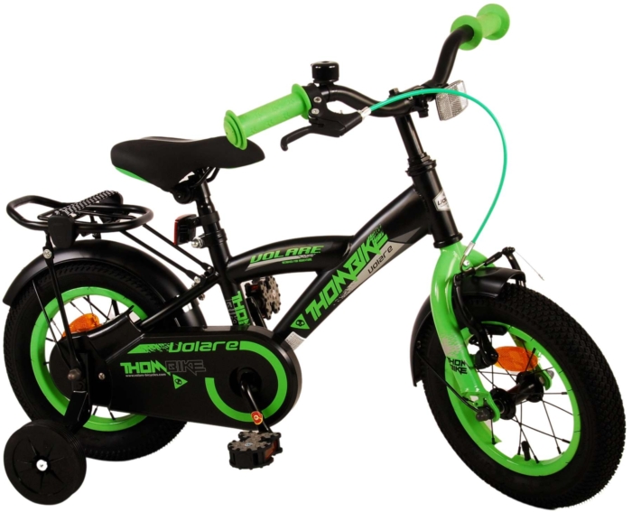 Volare Thombike Kinderfiets - Jongens - 12 inch - Zwart Groen - Afbeelding 3