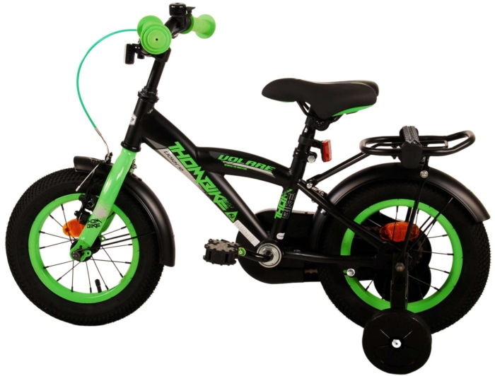 Volare Thombike Kinderfiets - Jongens - 12 inch - Zwart Groen - Afbeelding 13