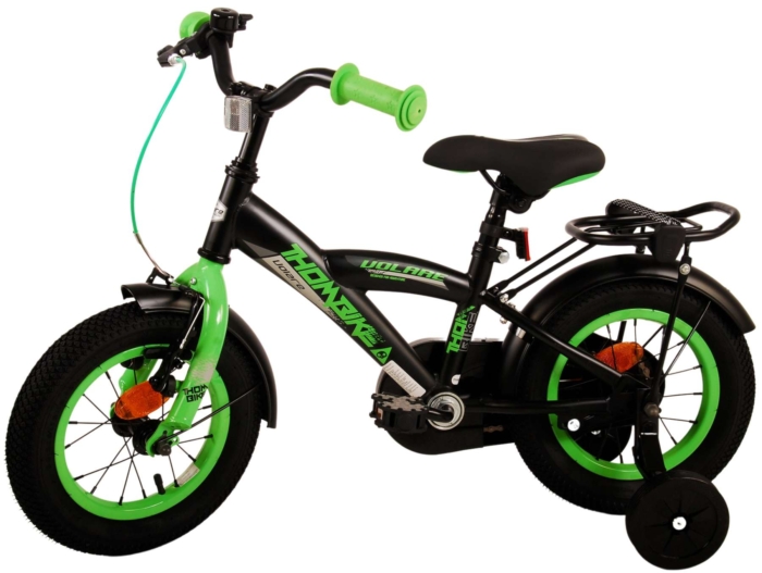 Volare Thombike Kinderfiets - Jongens - 12 inch - Zwart Groen - Afbeelding 14