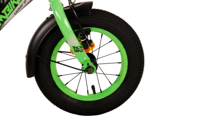 Volare Thombike Kinderfiets - Jongens - 12 inch - Zwart Groen - Afbeelding 5