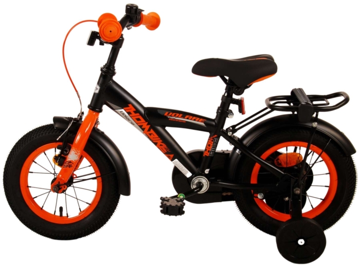 Volare Thombike Kinderfiets - Jongens - 12 inch - Zwart Oranje - Afbeelding 13