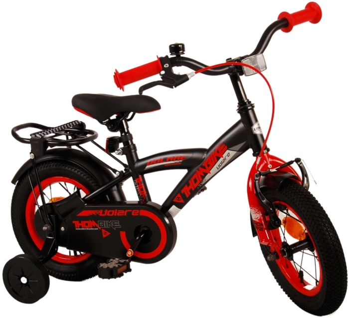 Volare Thombike Kinderfiets - Jongens - 12 inch - Zwart Rood - Afbeelding 3