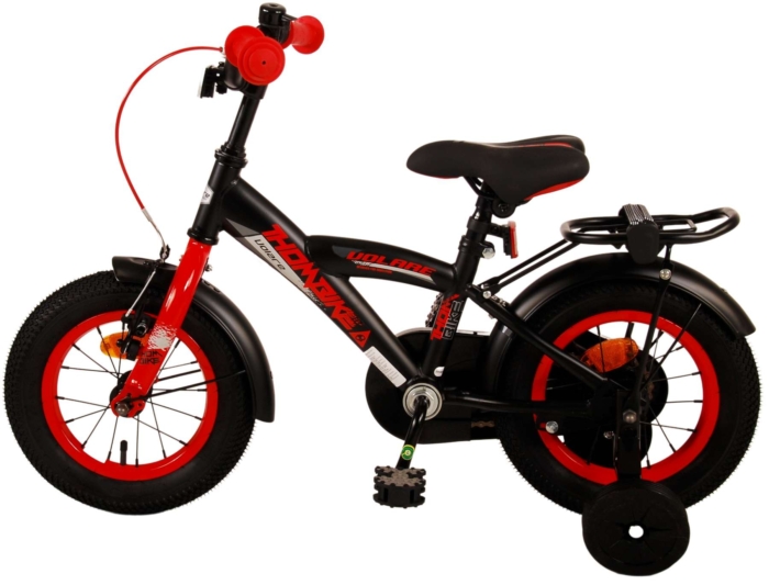 Volare Thombike Kinderfiets - Jongens - 12 inch - Zwart Rood - Afbeelding 13