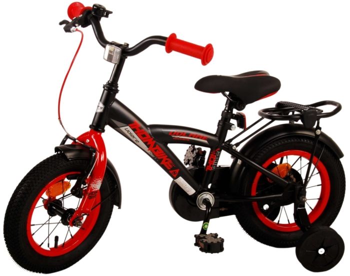 Volare Thombike Kinderfiets - Jongens - 12 inch - Zwart Rood - Afbeelding 14