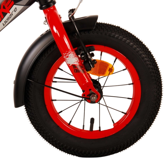 Volare Thombike Kinderfiets - Jongens - 12 inch - Zwart Rood - Afbeelding 5