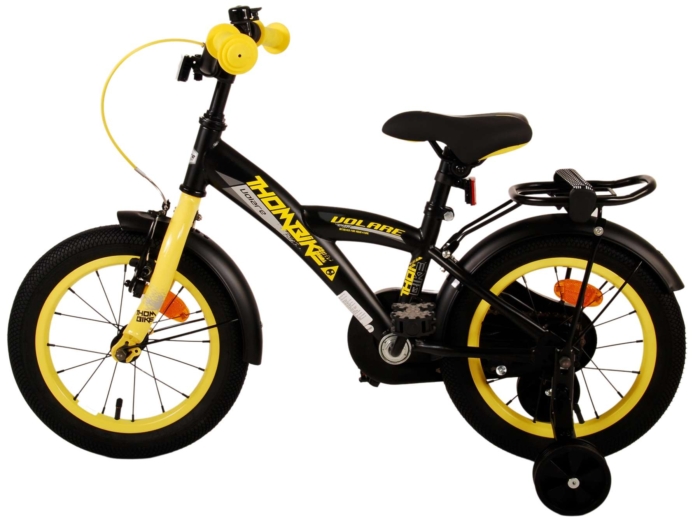 Volare Thombike Kinderfiets - Jongens - 14 inch - Zwart Geel - Afbeelding 13