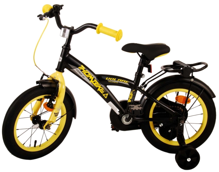 Volare Thombike Kinderfiets - Jongens - 14 inch - Zwart Geel - Afbeelding 14