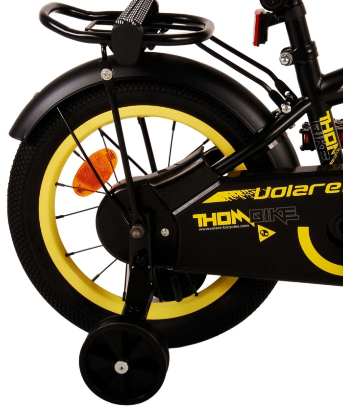 Volare Thombike Kinderfiets - Jongens - 14 inch - Zwart Geel - Afbeelding 4