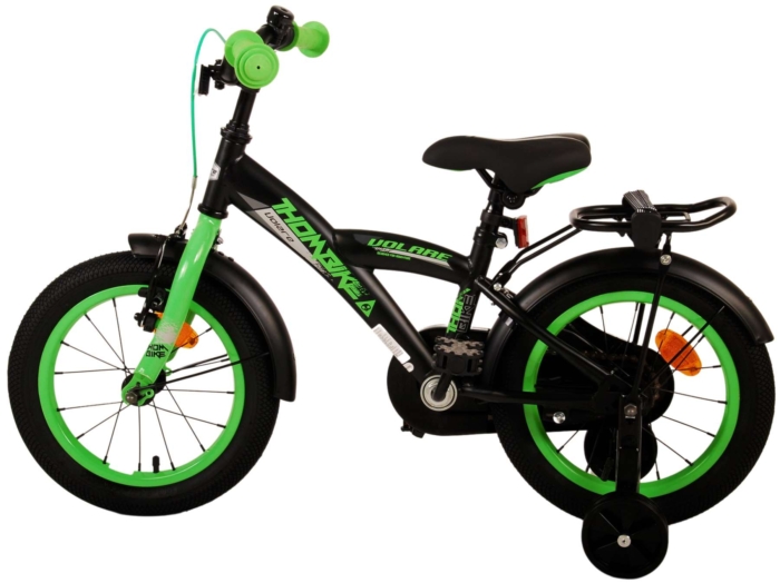 Volare Thombike Kinderfiets - Jongens - 14 inch - Zwart Groen - Afbeelding 13