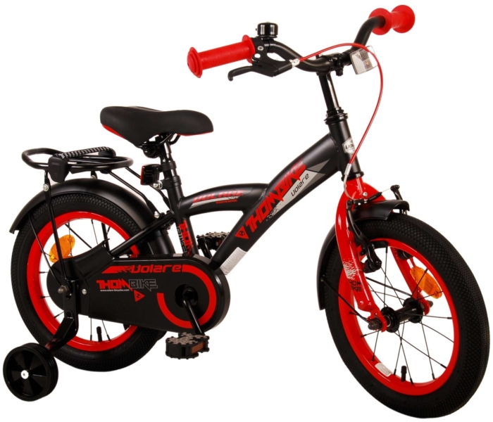 Volare Thombike Kinderfiets - Jongens - 14 inch - Zwart Rood - Afbeelding 3